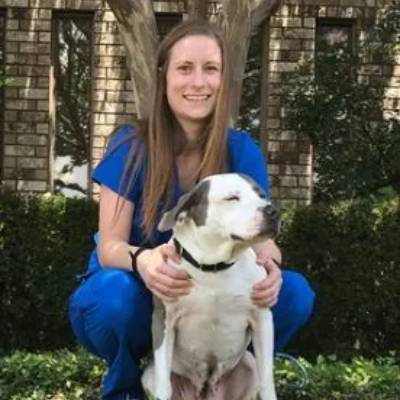 medical staff sitting with pet medical staff sitting with pet